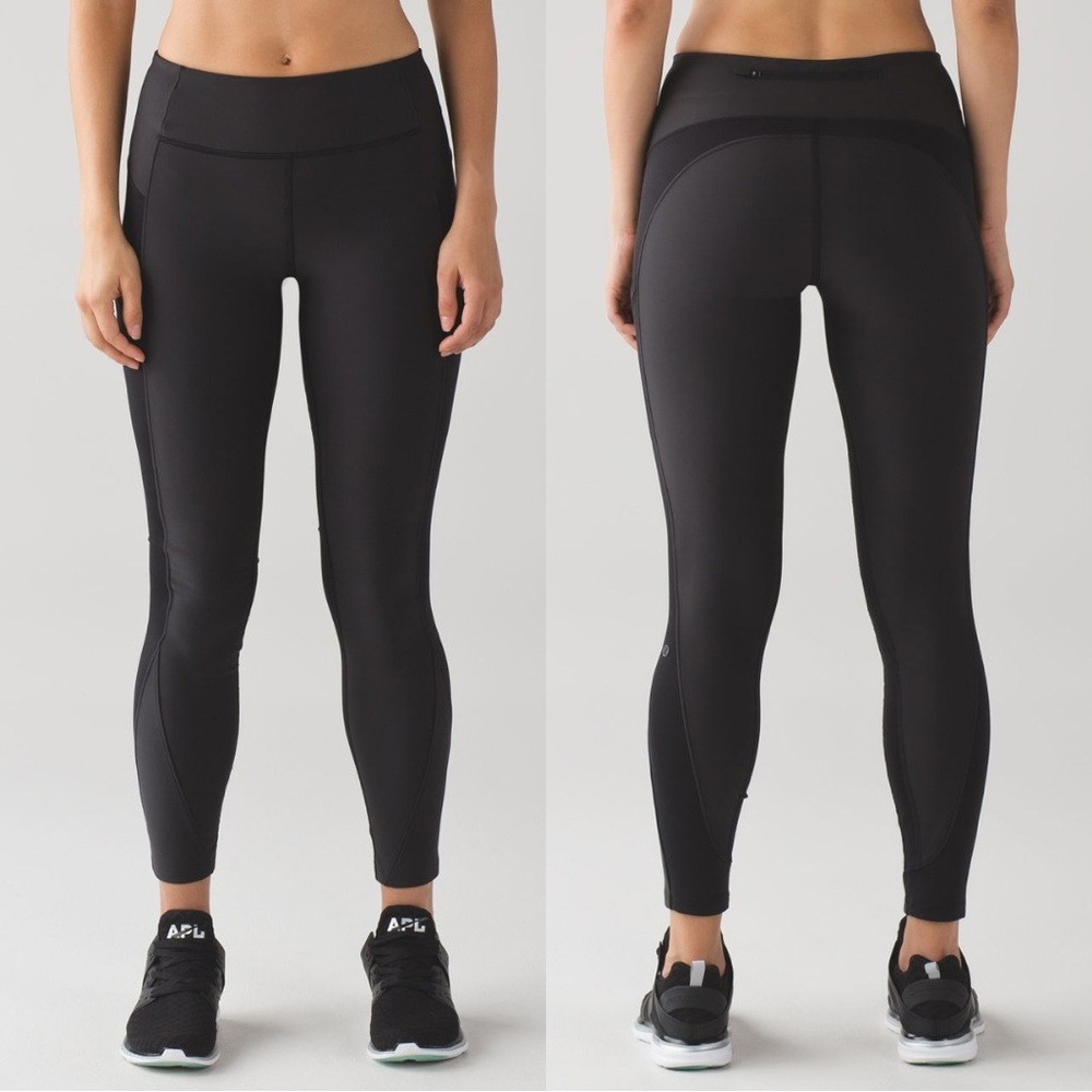 NWOT Lululemon Sleet Sprinter Tight Athletic Leggings Black size 4